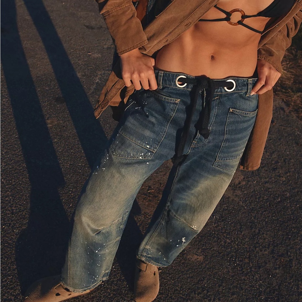 Free People Barrel Jean